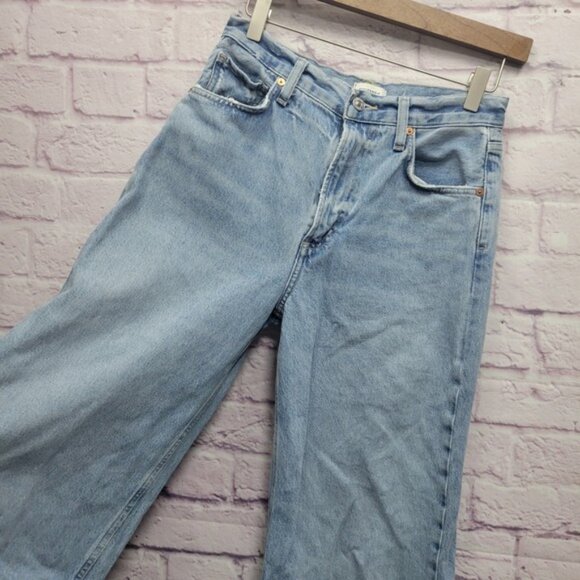 Citizens of Humanity Paloma Baggy Wide Leg Jeans Size 25 Chalice Blue High Rise - Picture 4 of 9